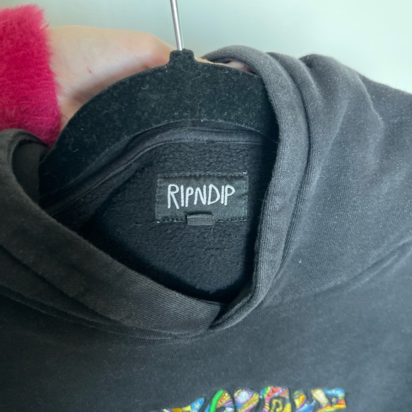 Rip N Dip graphic oversized black/grey hoodie - Picture 5 of 5